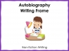 Autobiography Writing Frame Teaching Resources (slide 1/13)